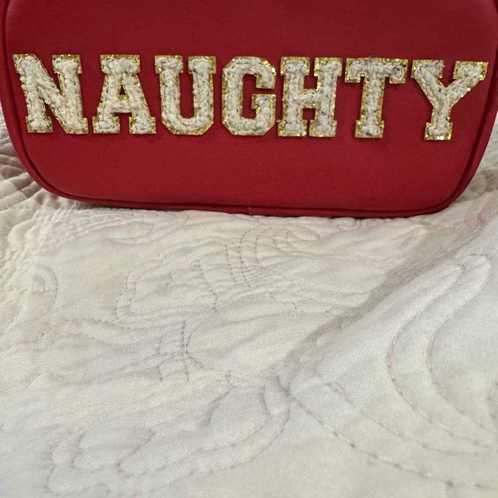 Betsey Johnson Red Naughty/Nice Mini Bag with 2 straps